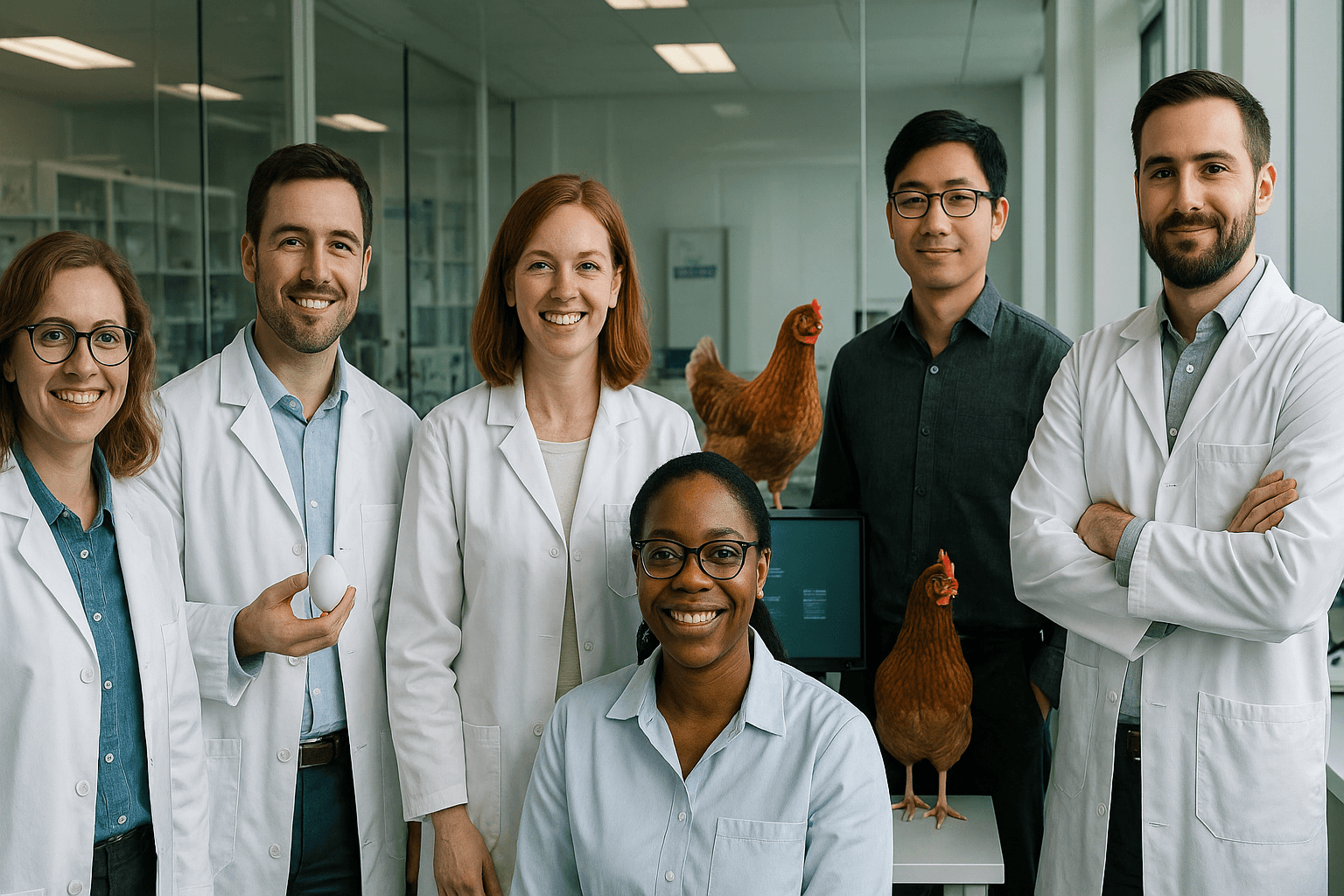 Jones Foods research team - Professional team of researchers and scientists in modern lab